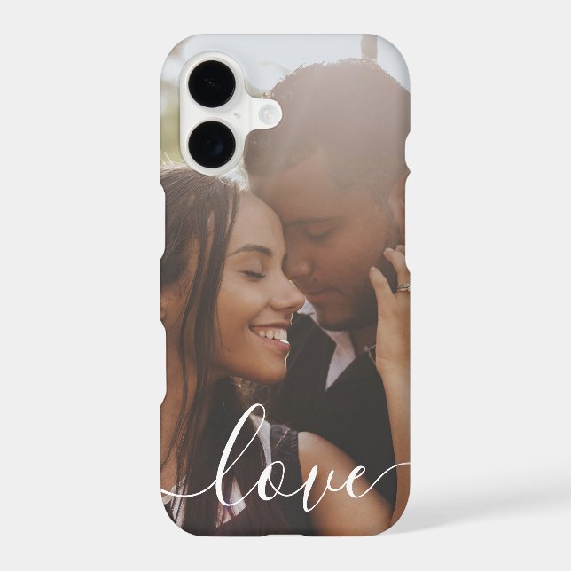 Personalized Photo and Text Photo Love Case-Mate iPhone Case (Back)