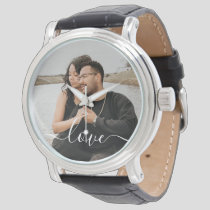 Personalized Photo and Text Photo Watch