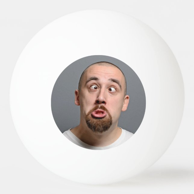 Personalized Photo and Text Ping Pong Ball (Front)