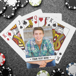 Personalized Photo And Text Poker Cards