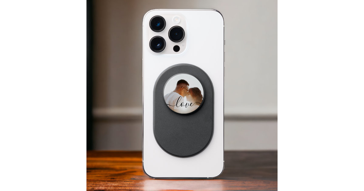 Personalized Photo and Text PopSocket | Zazzle