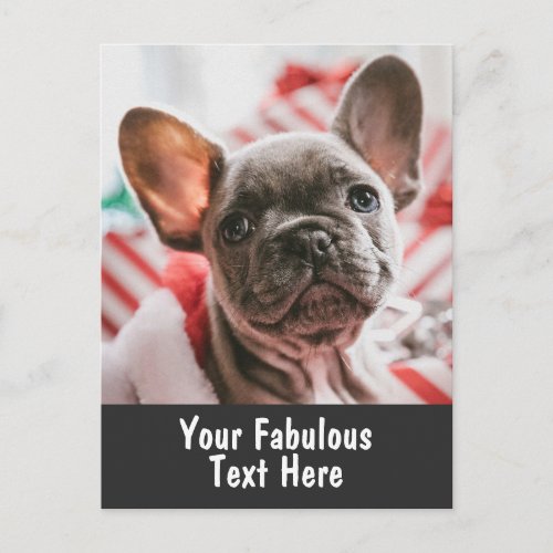 Personalized Photo and Text Postcard