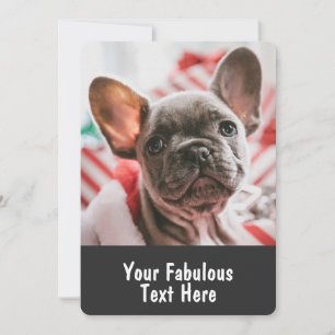 Personalized Photo and Text Round Borders Invitation