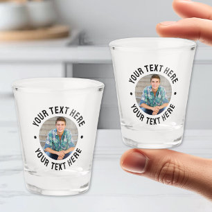Personalized Photo And Text Shot Glass