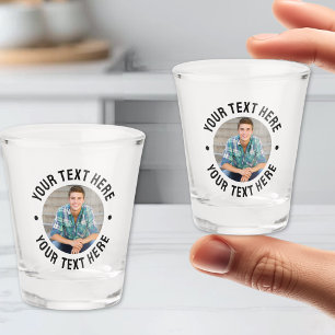 Personalized Photo And Text Shot Glass