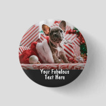 Personalized photo and text Small Cute Button