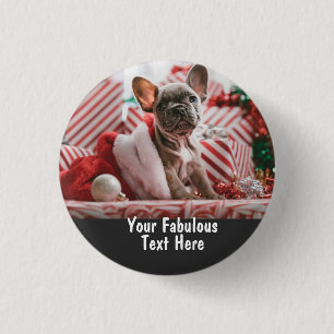 Personalized photo and text Small Cute Button