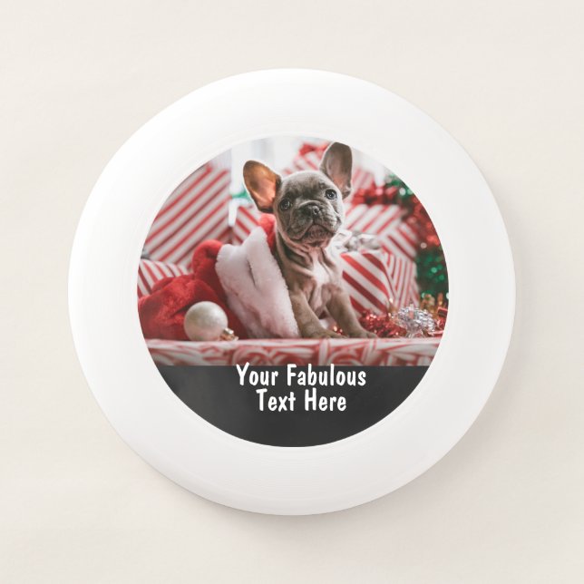Personalized photo and text Small Cute Wham-O Frisbee (Front)