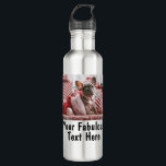 Personalized Photo and Text Stainless Steel Water Bottle<br><div class="desc">Personalized Your Photo and Text eco-friendly stainless steel water bottle. Any font,  any background,  any image format and sizes.</div>