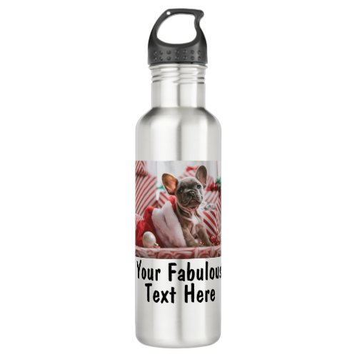 Personalized Photo and Text Stainless Steel Water Bottle