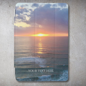 Personalized Photo And Text Sunset iPad Mini Cover