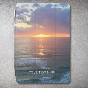 Personalized Photo And Text Sunset iPad Mini Cover