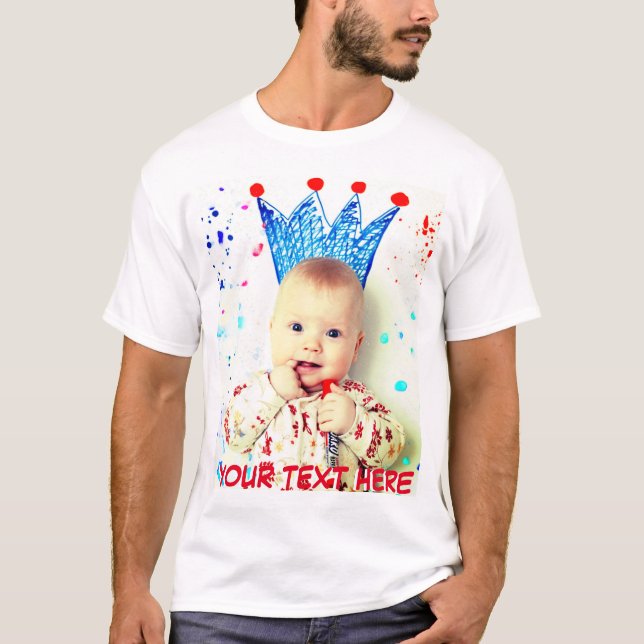 Personalized photo and text T-Shirt (Front)