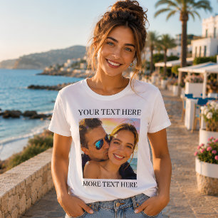 Personalized Photo and Text T-Shirt