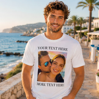 Personalized Photo and Text T-Shirt