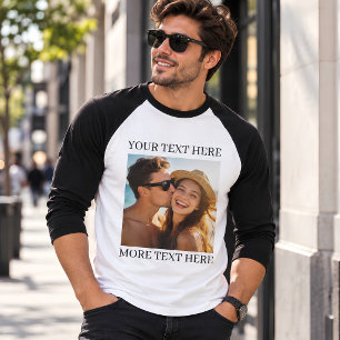 Personalized Photo and Text T-Shirt
