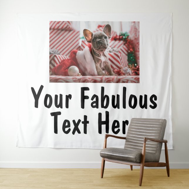 Personalized Photo and Text Tapestry (In Situ (Horizontal))