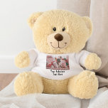 Personalized Photo and Text Teddy Bear<br><div class="desc">Personalized Repeating Photo and Text Cute PErsonalized Teddy Bear gift</div>
