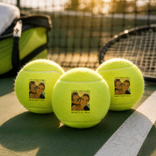Personalized Photo and Text Tennis Balls