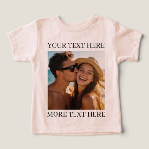 Personalized Photo and Text Toddler T-shirt