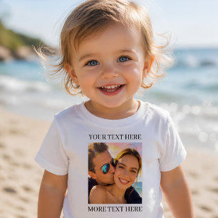 Personalized Photo and Text Toddler T-shirt