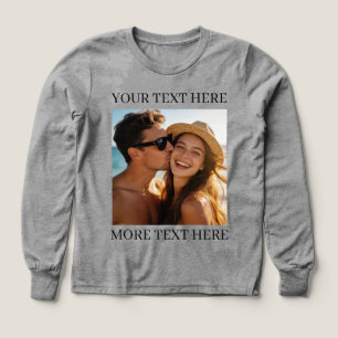 Personalized Photo and Text Tri-Blend Shirts