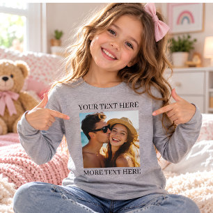 Personalized Photo and Text Tri-Blend Shirts