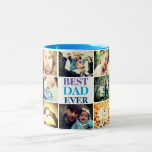 Personalized photo and text Two-Tone coffee mug