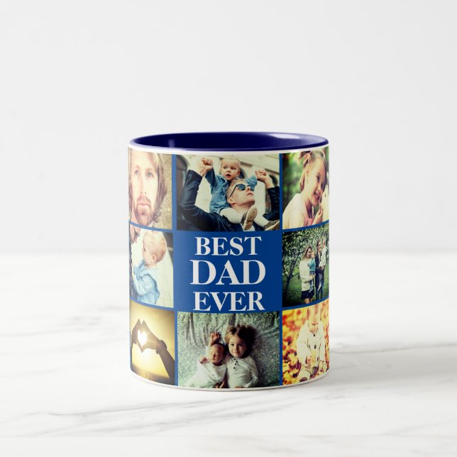 Personalized photo and text Two-Tone coffee mug (Center)
