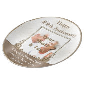 Personalized Photo Anniversary Gifts by Year Porcelain Plate (Side)