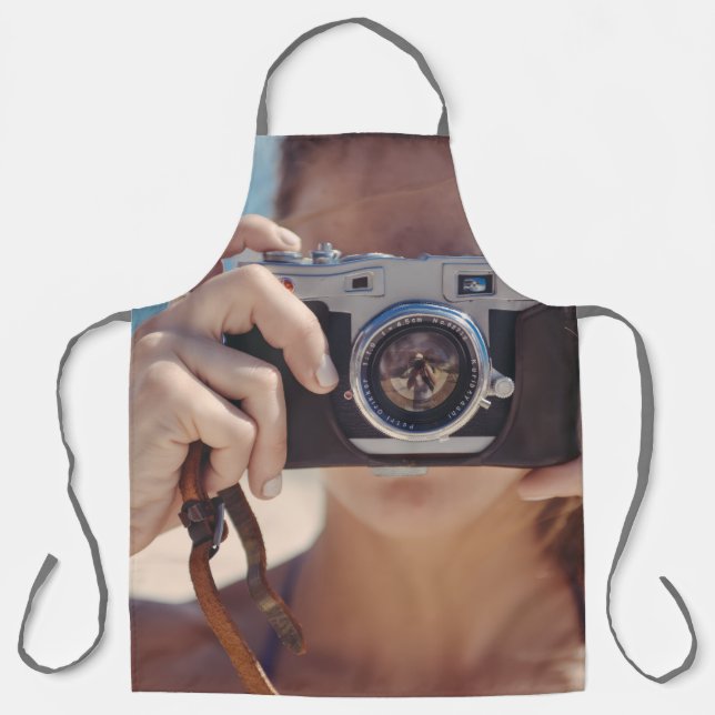 Personalized Photo Apron - Custom Face Gift (Front)