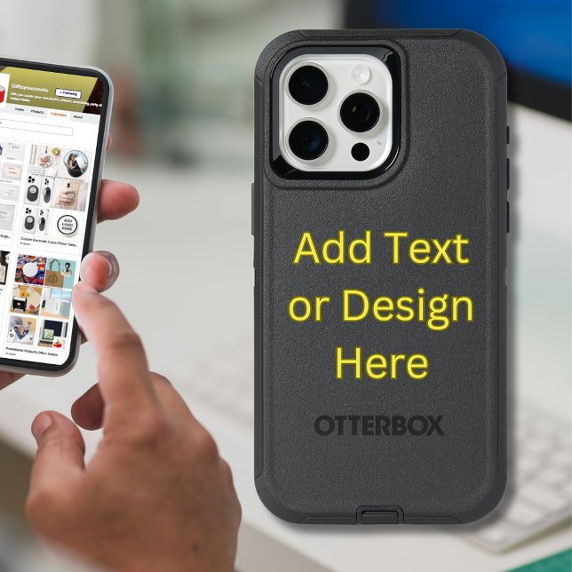 Personalized Photo Art Slogan iPhone 16 Pro Max Case (Personalized Photo Art Slogan Tiled Create It Otterbox iPhone Case)