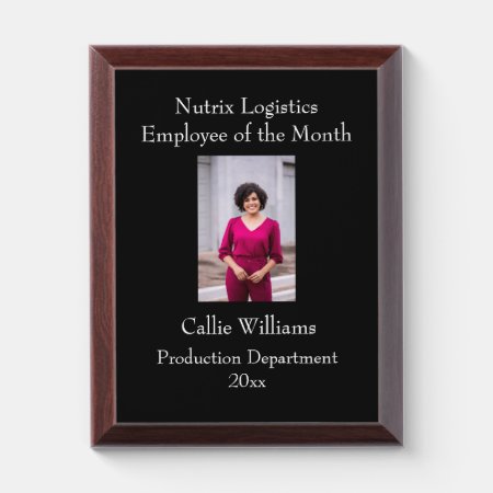 Personalized Photo  Award Plaque