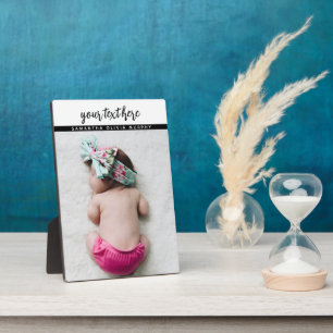 Personalized Photo Baby Love & Name Memories Plaque