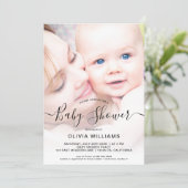 Personalized Photo Baby Shower Invitation (Standing Front)