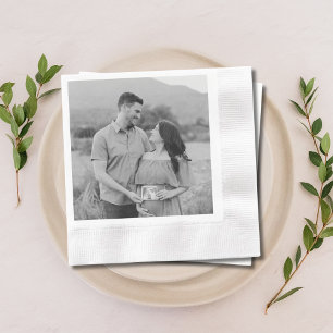 Personalized Photo Baby Shower Napkins