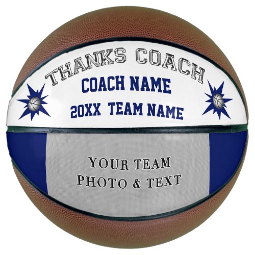 Personalized Photo Basketball gifts for Coaches