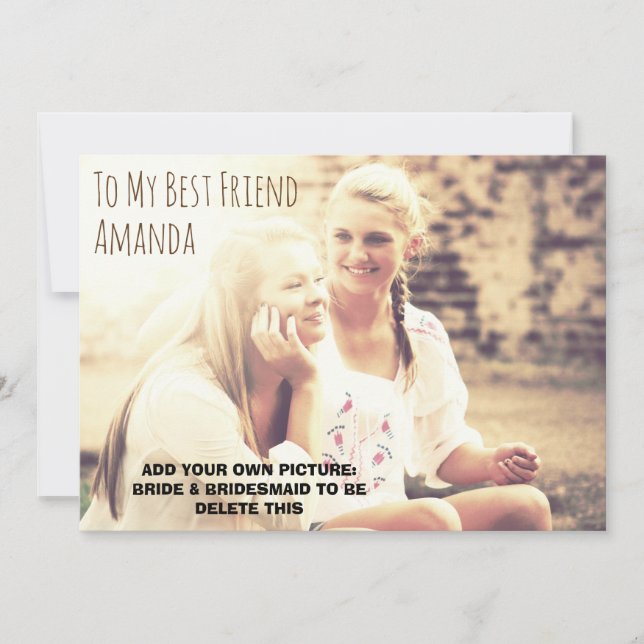 Personalized photo be my invitation (Front)