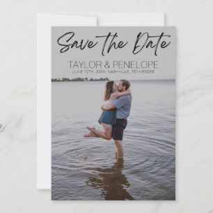 Personalized Photo Beach Wedding Save the Date