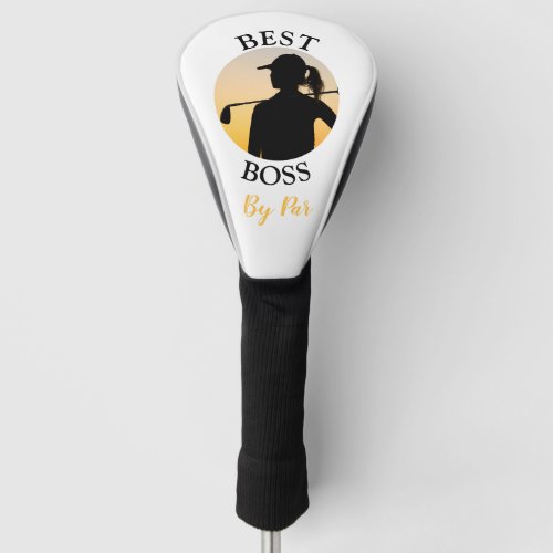 Personalized Photo Best Boss By Par Golf Head Cover