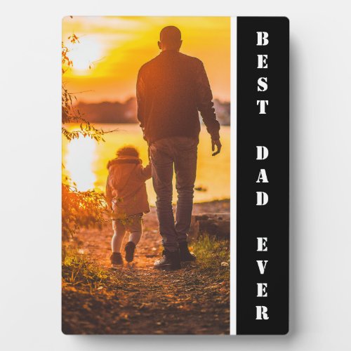 Personalized Photo  Best Dad Ever Frame Gift 