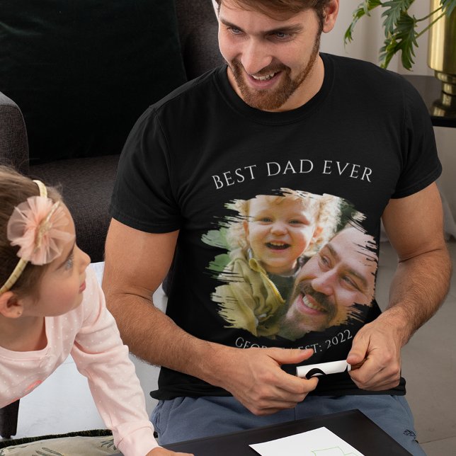 Personalized Photo Best Dad Ever T-Shirt (Creator Uploaded)