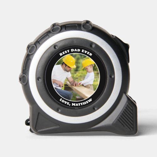 Personalized Photo Best Dad Ever Tape Measure