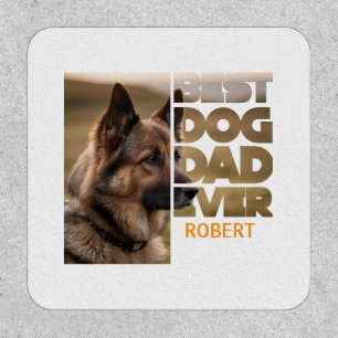 Personalized Photo Best dog dad ever Patch