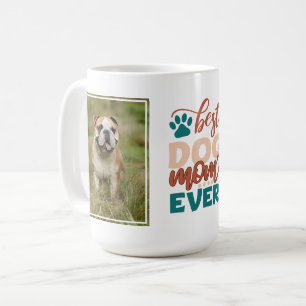 Personalized Photo Best Dog Mom Ever Coffee Mug