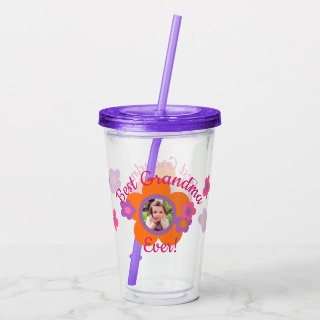 Personalized Photo Best Ever Tumbler (Back)