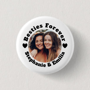 Personalized photo best friends BFF Button