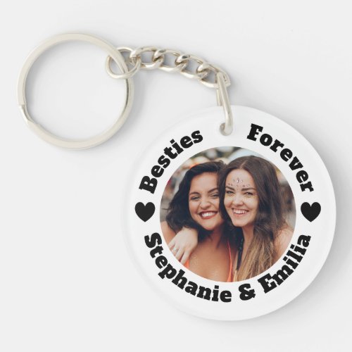 Personalized photo best friends BFF Keychain