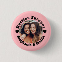 Personalized photo best friends BFF pink