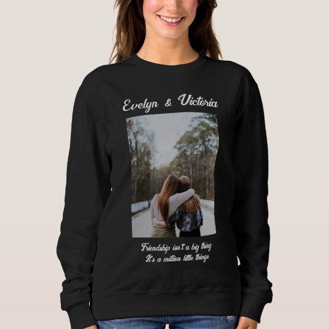 Personalized Photo Best Friends Sweatshirt (Front)